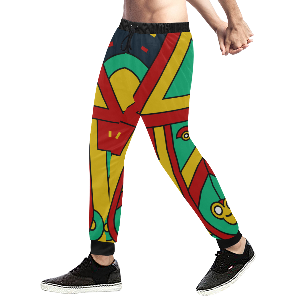 Aztec Spiritual Tribal Men's All Over Print Sweatpants/Large Size (Model L11)