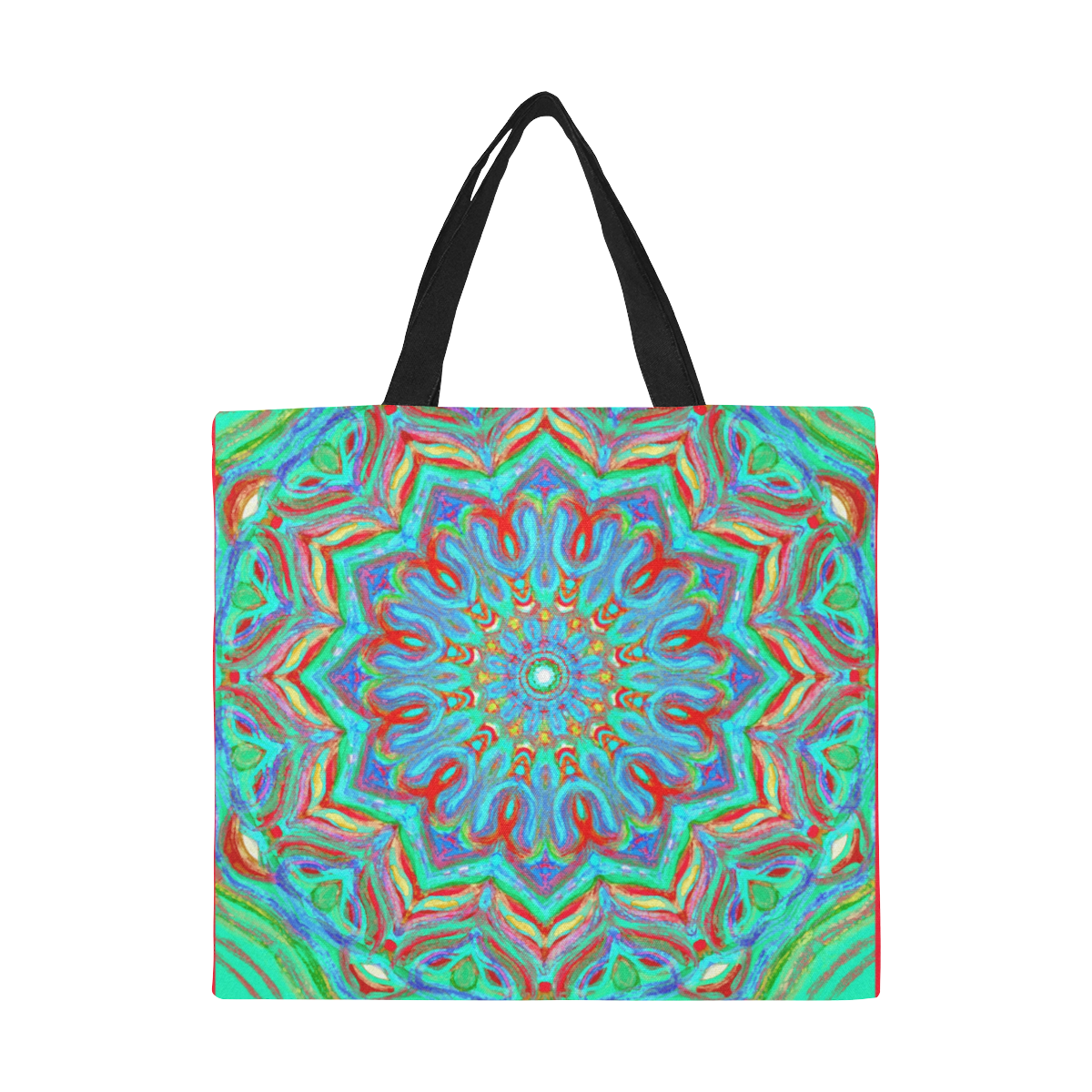 indian All Over Print Canvas Tote Bag/Large (Model 1699)