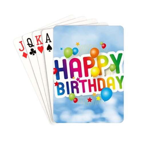 Happy Birthday Playing Cards 2.5"x3.5"