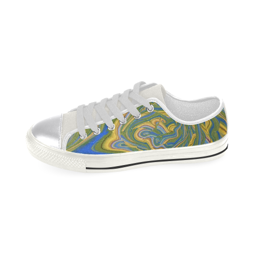 Over the Mountains and Through the Woods 1 Women's Classic Canvas Shoes (Model 018)
