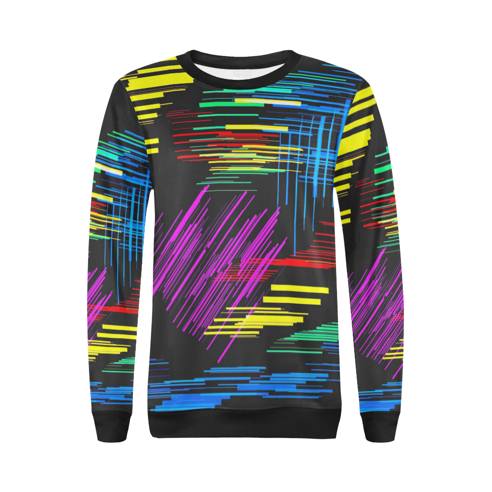 New Pattern factory 2A by JamColors All Over Print Crewneck Sweatshirt for Women (Model H18)