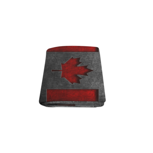 Canadian Flag Stone Texture Blanket 40"x50"