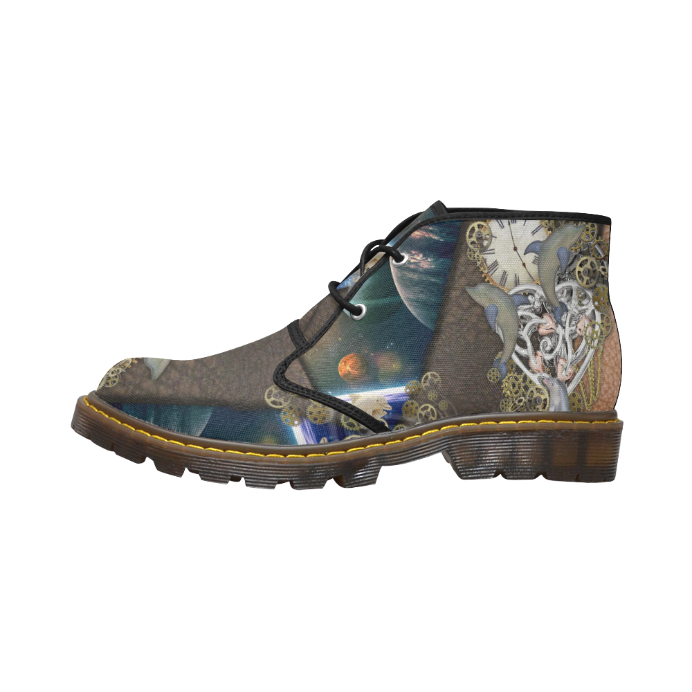 Our dimension of Time Men's Canvas Chukka Boots (Model 2402-1)