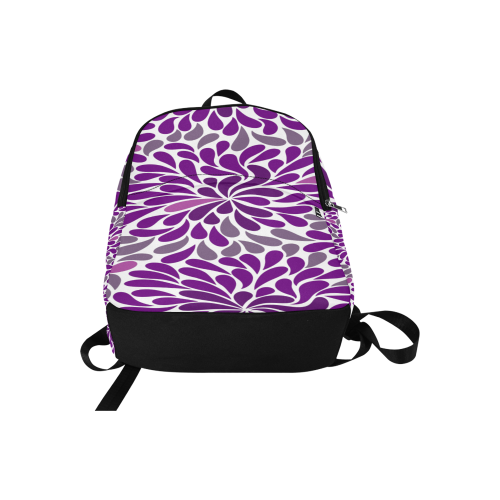 Purple drops 1 Fabric Backpack for Adult (Model 1659)