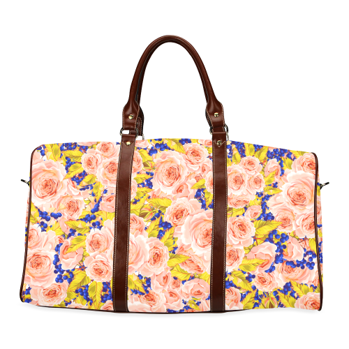 Rose Flower Waterproof Travel Bag/Small (Model 1639)