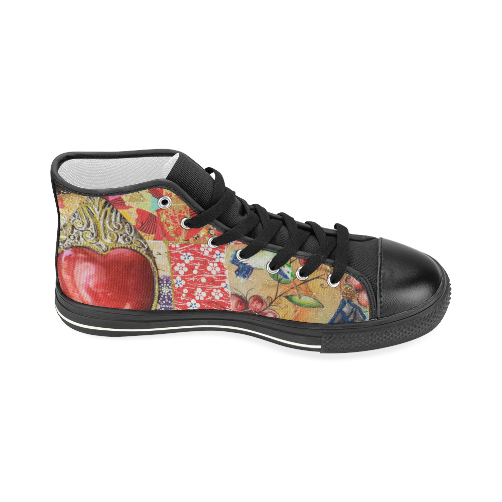 Colour My world Women's Classic High Top Canvas Shoes (Model 017)