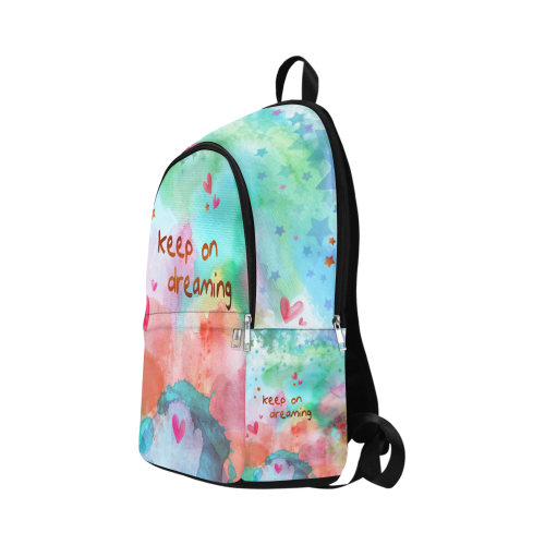 KEEP ON DREAMING - rainbow Fabric Backpack for Adult (Model 1659)