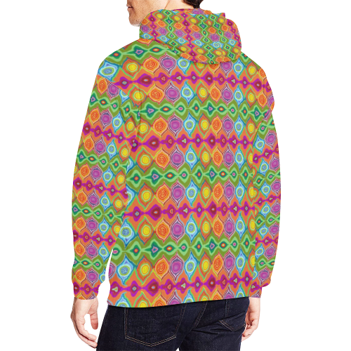 Mexican Colours Men's Hoodie All Over Print Hoodie for Men (USA Size) (Model H13)