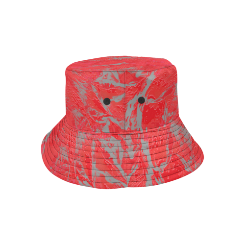 wheelVibe_8500 6 JUICY RED MAROON low All Over Print Bucket Hat for Men