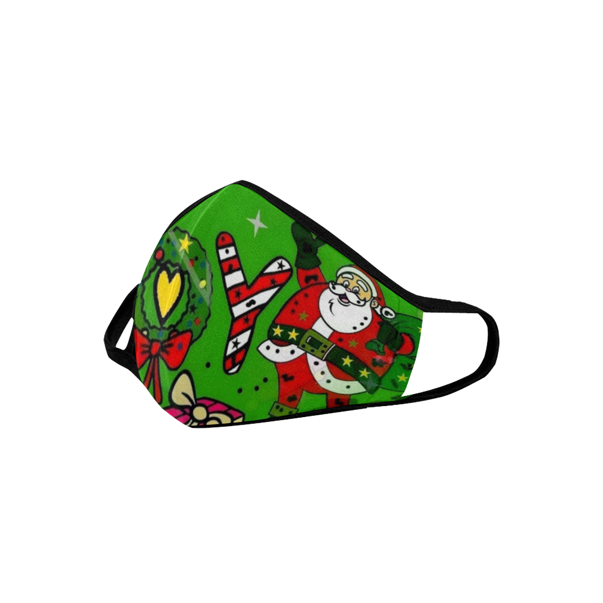 Joy Christmas by Nico Bielow Mouth Mask