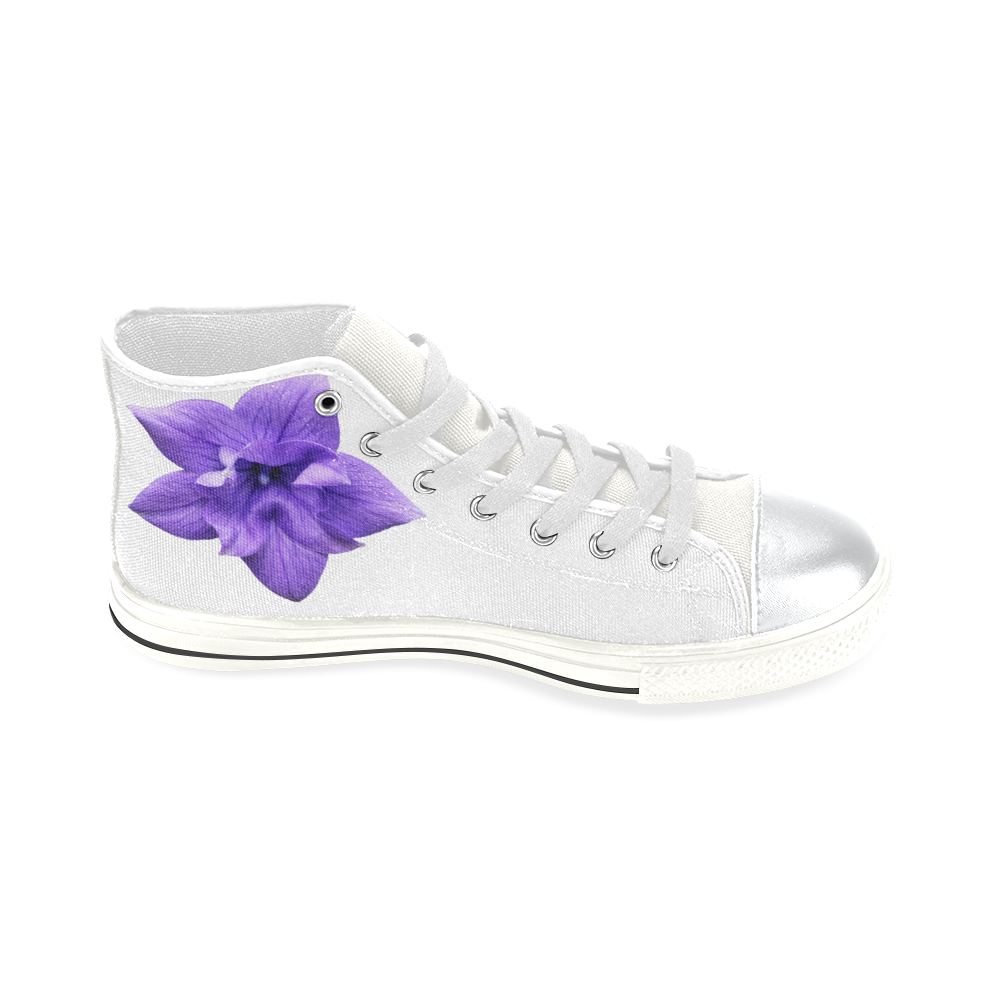 Balloon Flower High Top Canvas Shoes for Kid (Model 017)