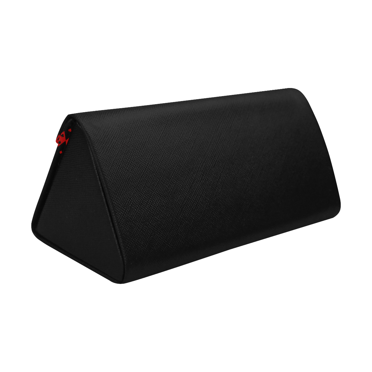 Black and Red Playing Card Shapes Custom Foldable Glasses Case