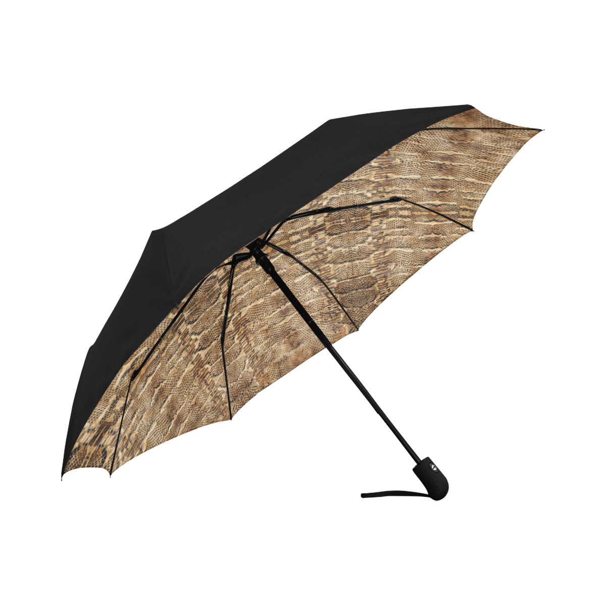 Glamour Golden Python Anti-UV Auto-Foldable Umbrella (Underside Printing) (U06)