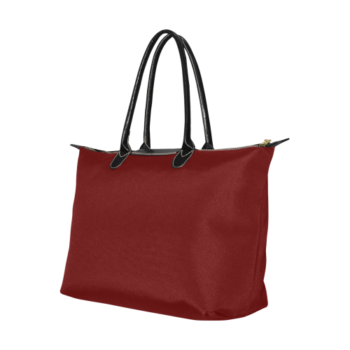 color blood red Single-Shoulder Lady Handbag (Model 1714)
