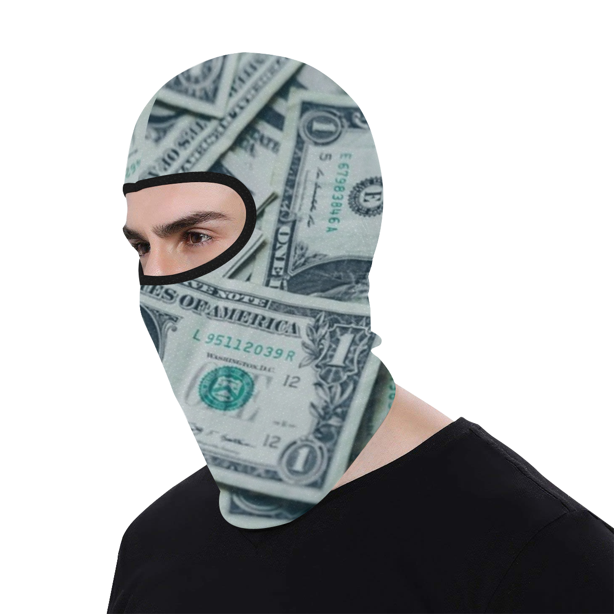 Motorcycle Face Mask Money All Over Print Balaclava