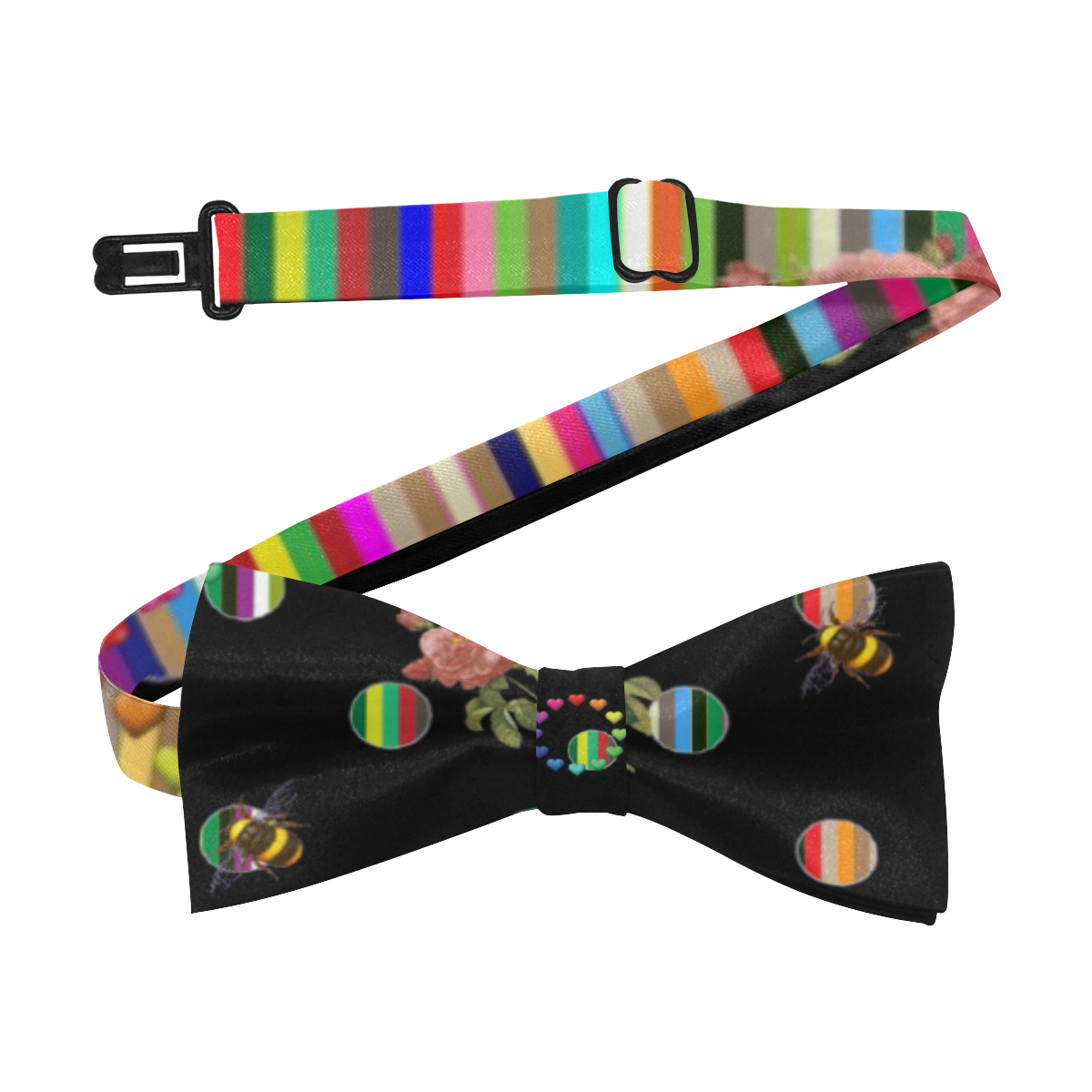Rainbow Polka Custom Bow Tie