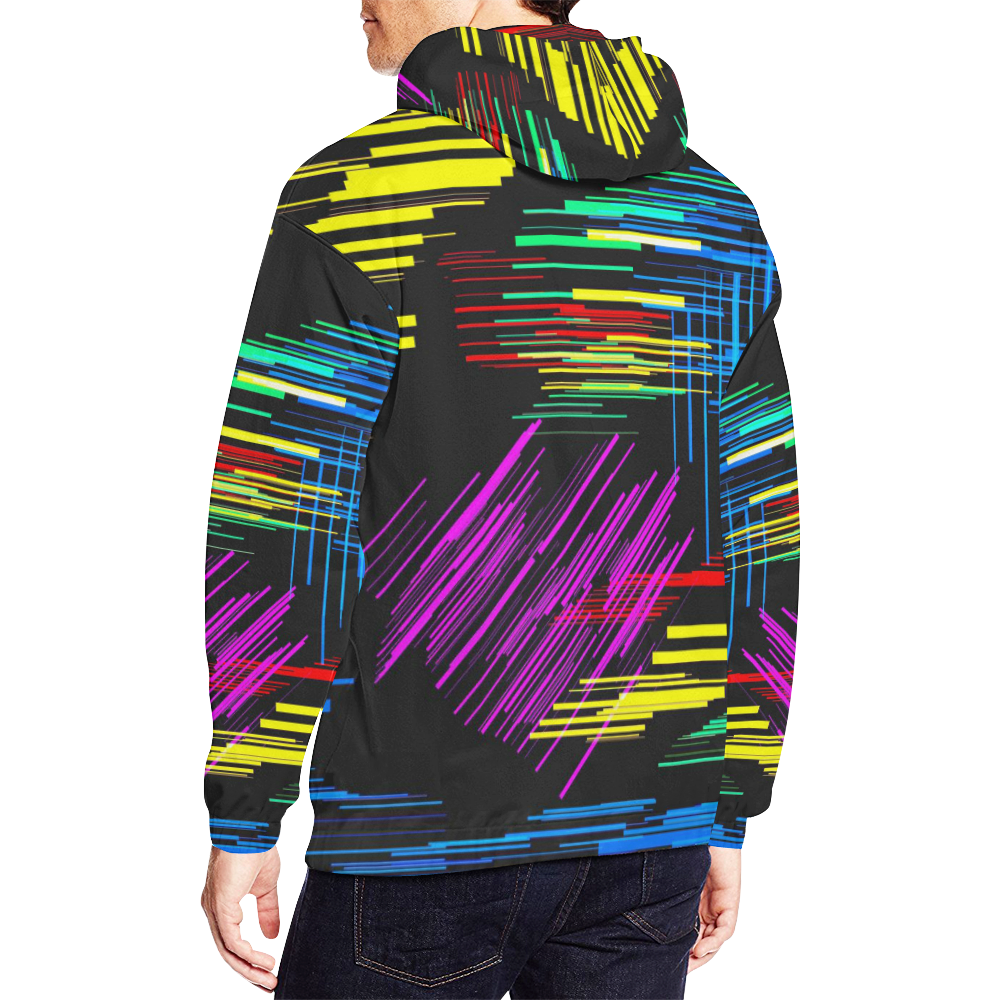 New Pattern factory 2A by JamColors All Over Print Hoodie for Men/Large Size (USA Size) (Model H13)