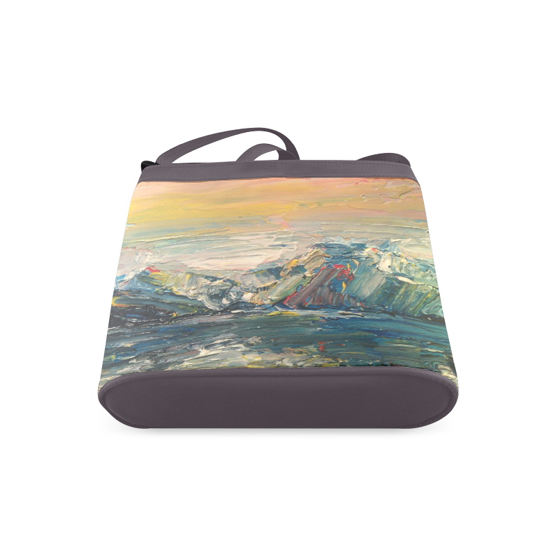 Mountains painting Crossbody Bags (Model 1613)