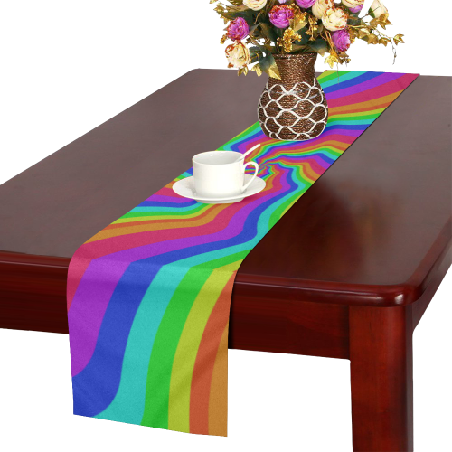 Rainbow star Table Runner 16x72 inch