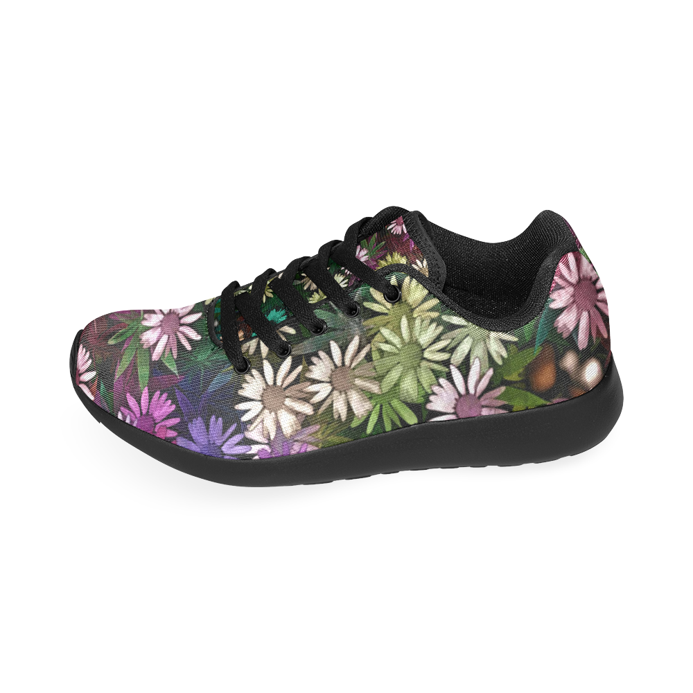 Floral Dusk by Jera Nour Women's Running Shoes/Large Size (Model 020)