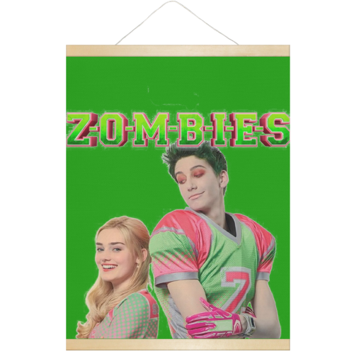 Zombies green Hanging Poster 18"x24"