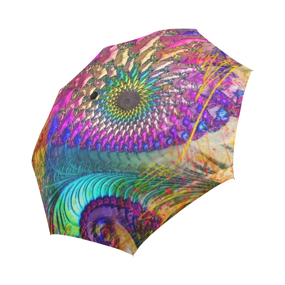 Fractal splash Auto-Foldable Umbrella (Model U04)