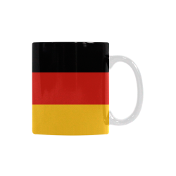 German Flag Colored Stripes Custom White Mug (11OZ)