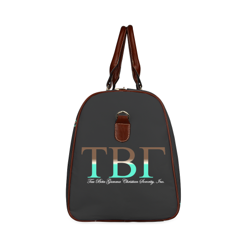 Tau Beta Gamma Black Bag Waterproof Travel Bag/Small (Model 1639)