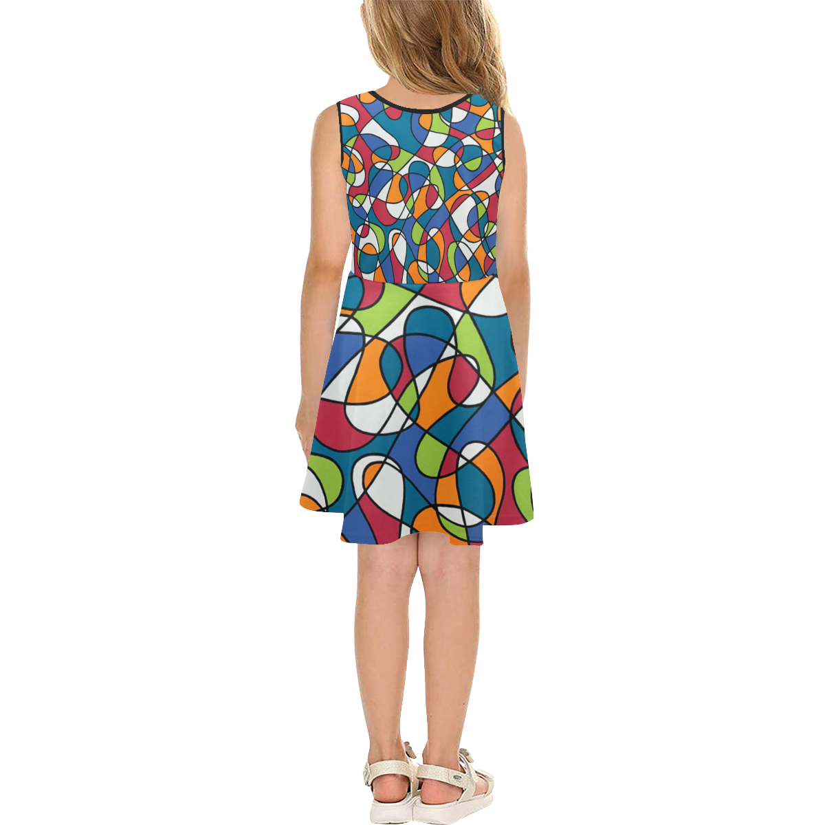 Inspiration Girls' Sleeveless Sundress (Model D56)