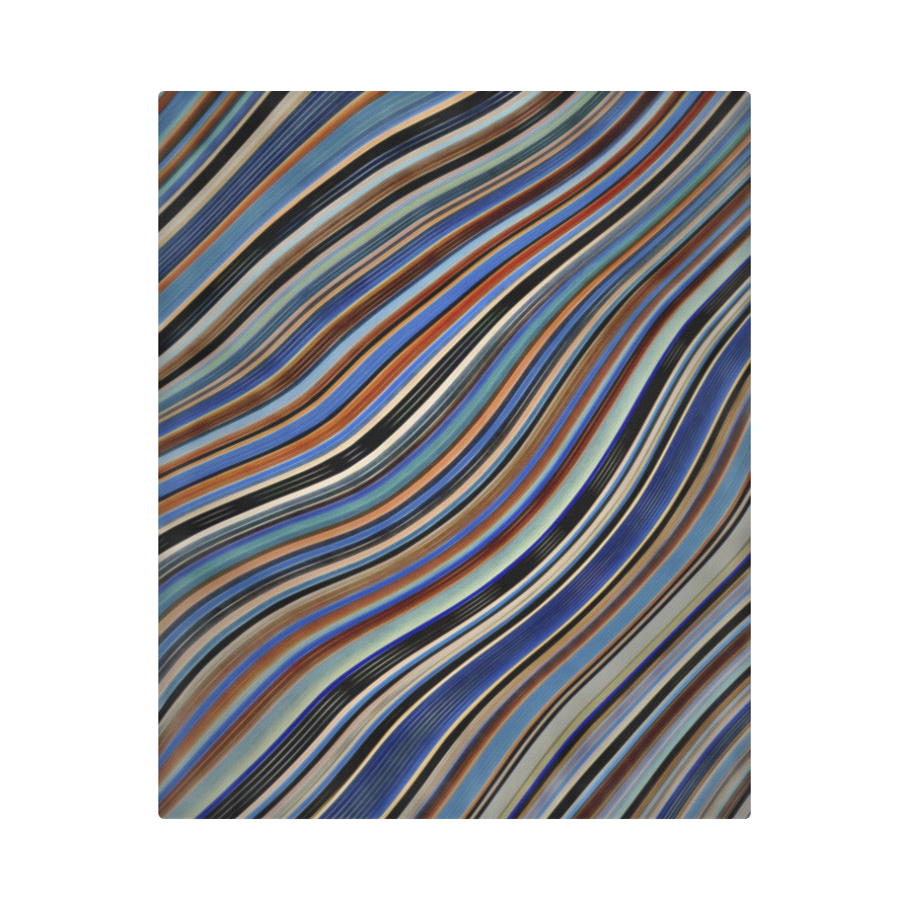 Wild Wavy Lines 03 Duvet Cover 86"x70" ( All-over-print)