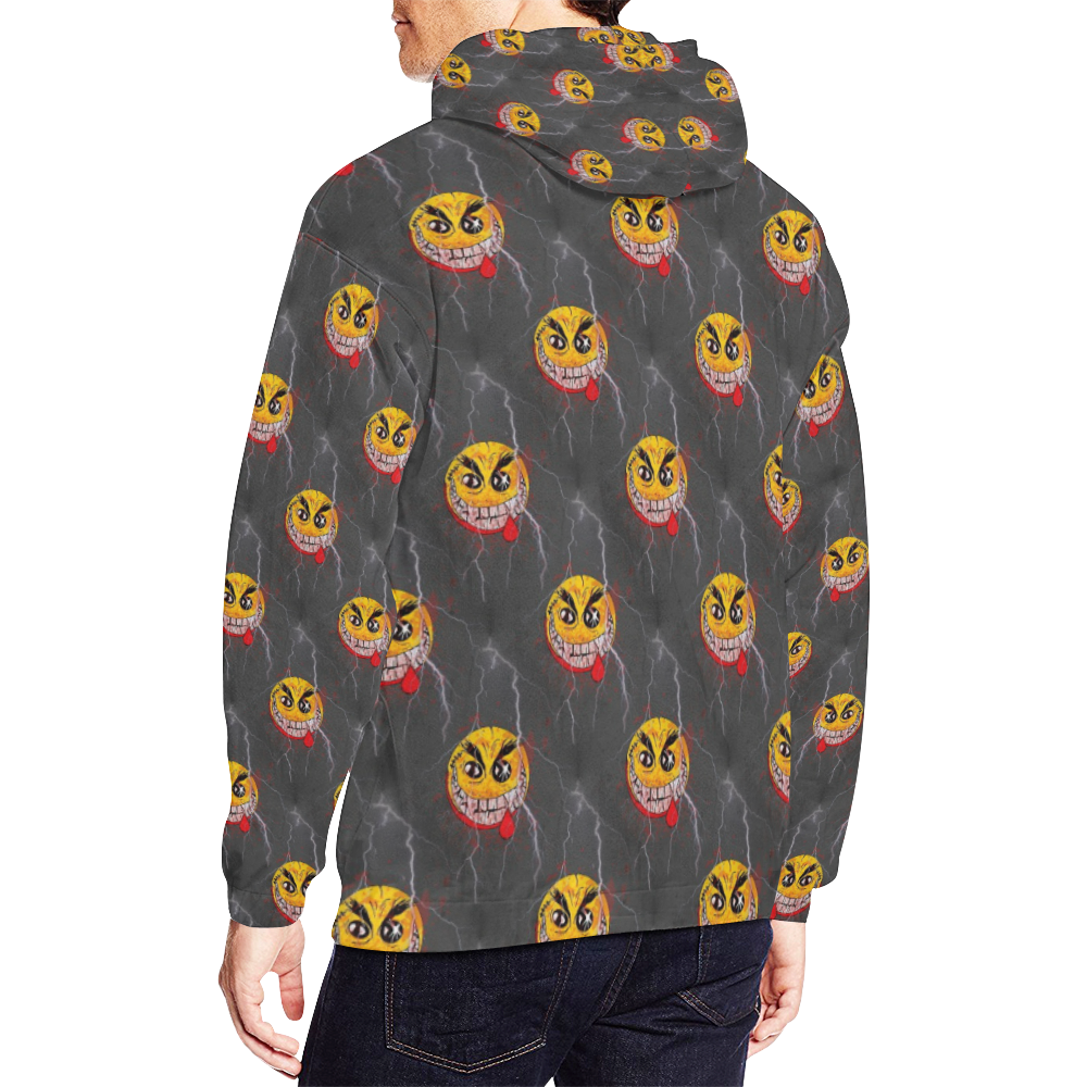 Laughing nightmare by Nico Bielow All Over Print Hoodie for Men (USA Size) (Model H13)