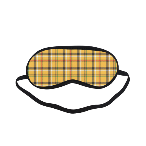 Yellow Tartan (Plaid) Sleeping Mask