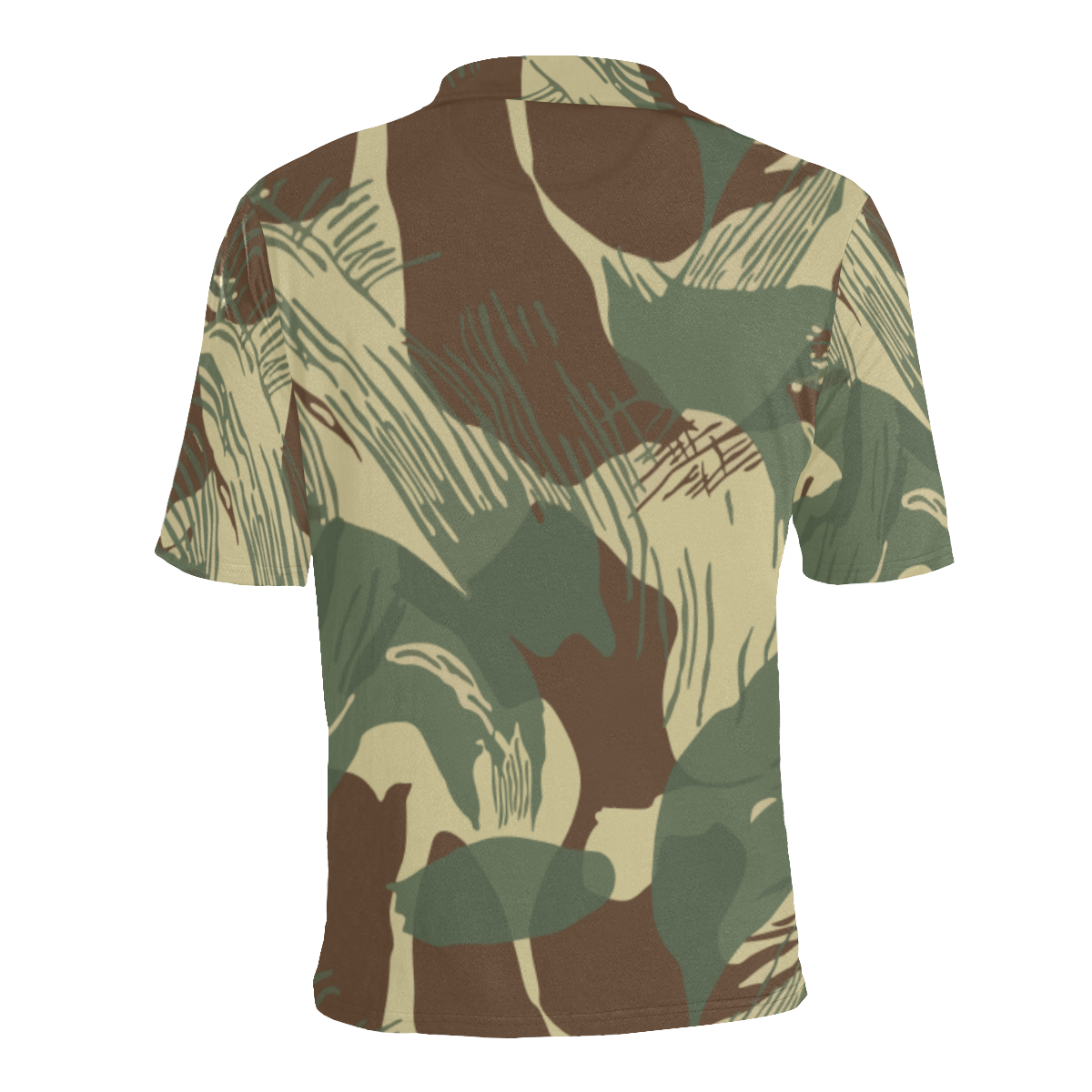 Rhodesian Brushstroke  v2 Men's All Over Print Polo Shirt (Model T55)