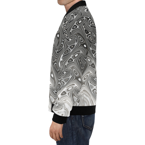 grey glow cartisia All Over Print Bomber Jacket for Men/Large Size (Model H19)