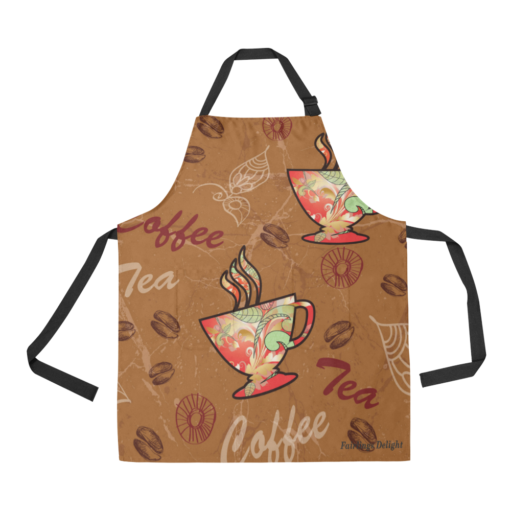 Fairlings Delight's Coffee Expressions Collection- Coffee and Tea 53086 All Over Print Apron