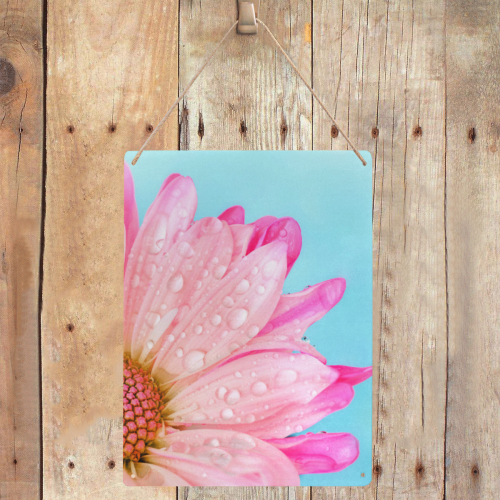 Flower Metal Sign 12"x16"