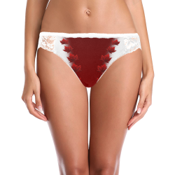 Canada Maple Leaf Panties Women's Lace Panty (Model L41)