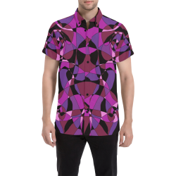 Abstract Design #6 Men's All Over Print Short Sleeve Shirt/Large Size (Model T53)