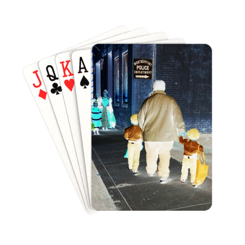 Ghosts roaming the street Playing Cards 2.5"x3.5"