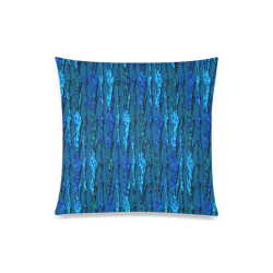 Abstract Scales of Blue Strands Custom Zippered Pillow Case 20"x20"(Twin Sides)