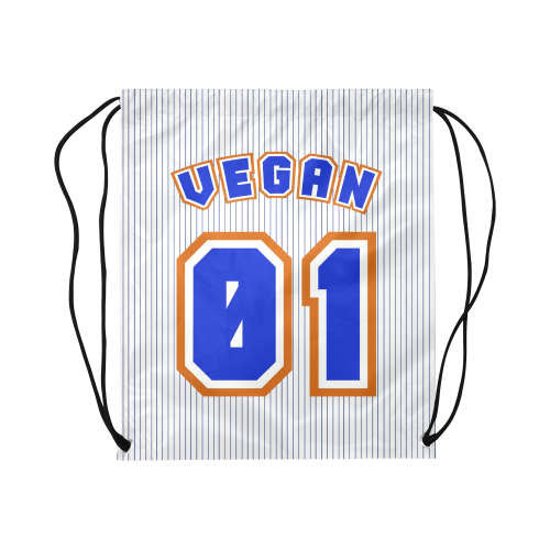 No. 1 Vegan Large Drawstring Bag Model 1604 (Twin Sides)  16.5"(W) * 19.3"(H)