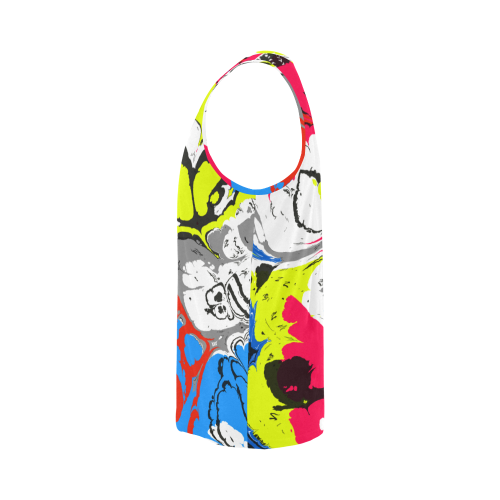 Colorful distorted shapes2 All Over Print Tank Top for Men (Model T43)