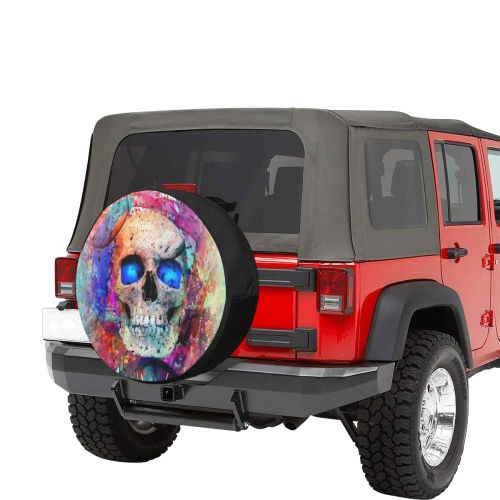Skull by Nico Bielow 32 Inch Spare Tire Cover