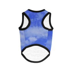 Blue Clouds All Over Print Pet Tank Top