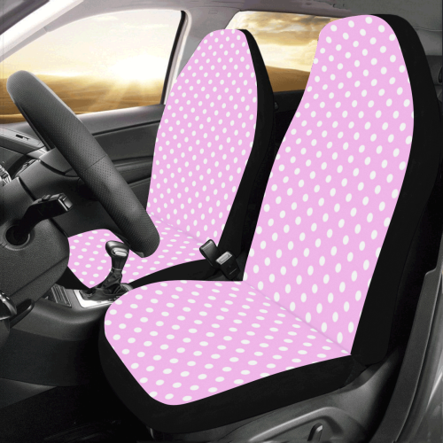 Polka-dot pattern Car Seat Covers (Set of 2)