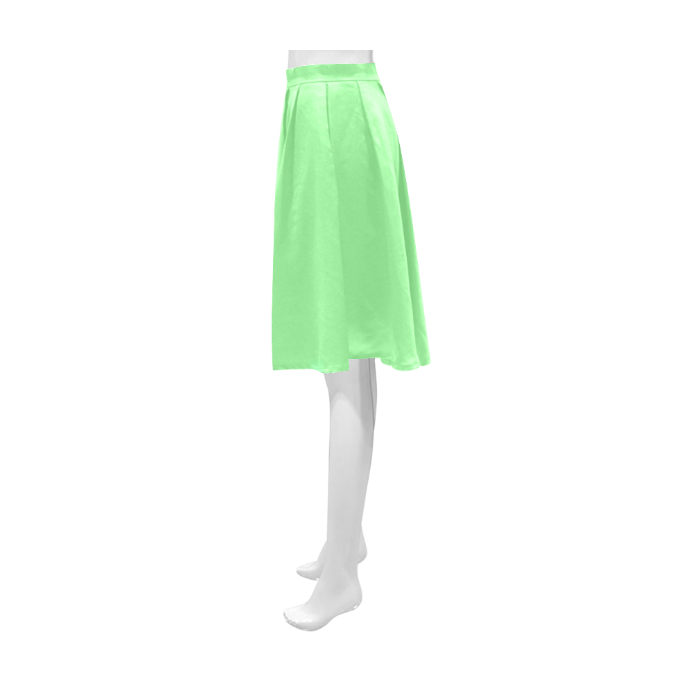 color light green Athena Women's Short Skirt (Model D15)