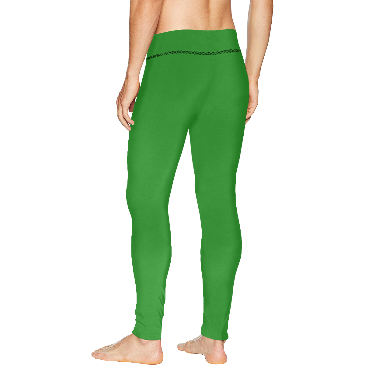 color forest green Men's All Over Print Leggings (Model L38)