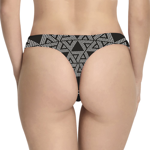 Polka Dots Party Women's All Over Print Thongs (Model L30)
