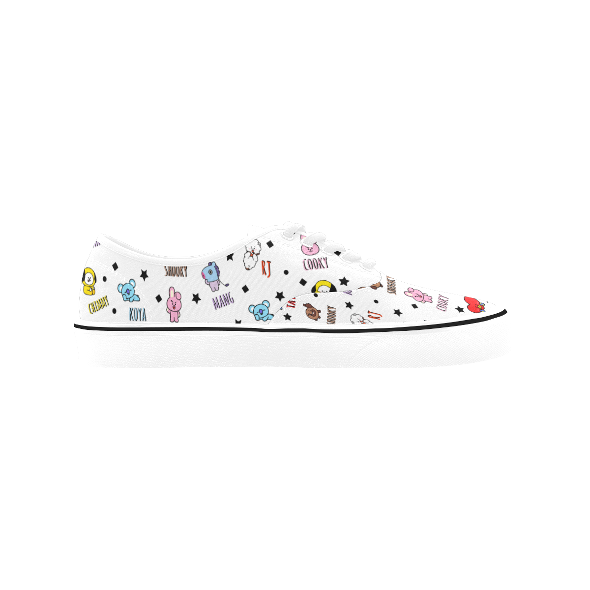 BT21 Classic Women's Canvas Low Top Shoes (Model E001-4)