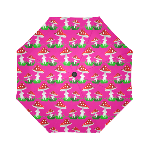 Toadstool red  pattern Auto-Foldable Umbrella (Model U04)